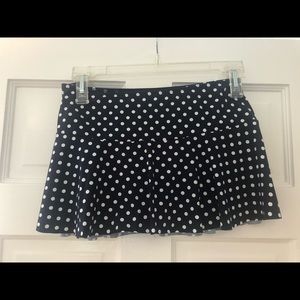 Lands End polka dot size 10 swim skirt